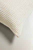 MINI WAFFLE KNIT THROW PILLOW COVER