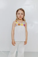 T-SHIRT TEXTURÉ CROCHET