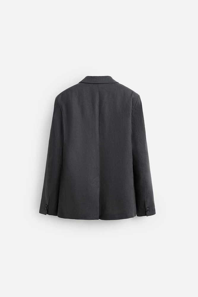 100% LINEN SUIT BLAZER