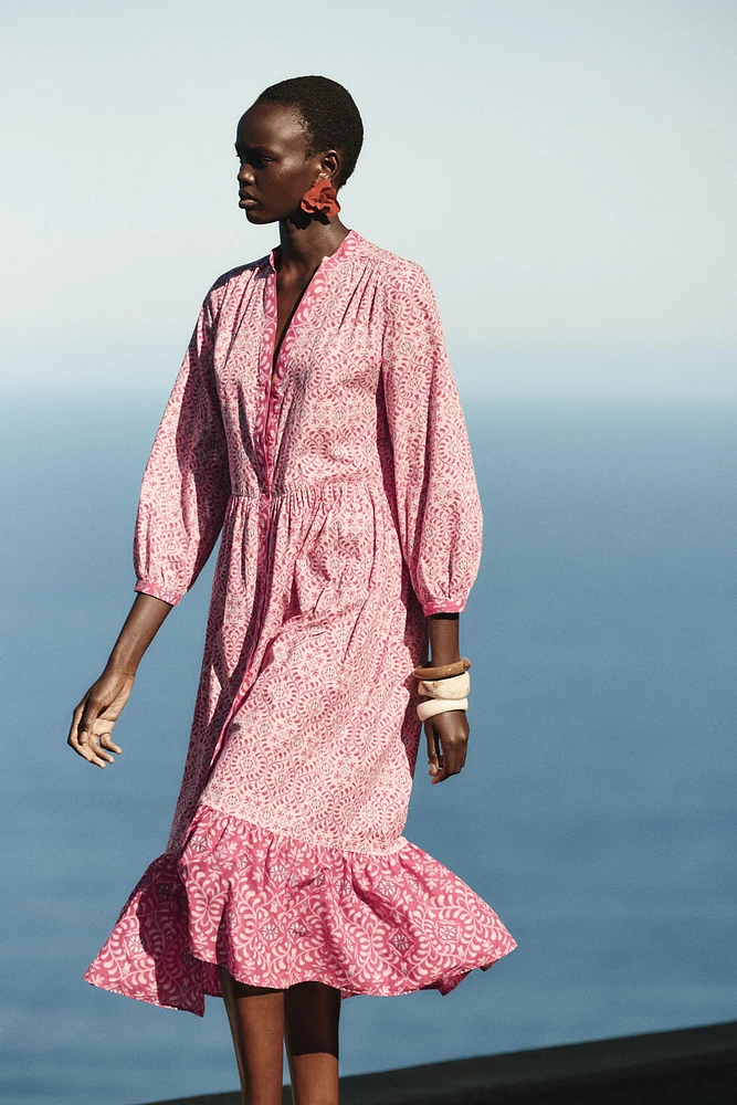 ROBE MI-LONGUE IMPRIMÉE