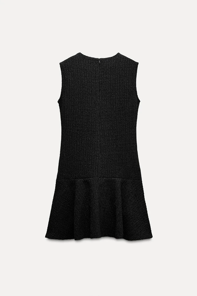 TEXTURED SHORT DRESS