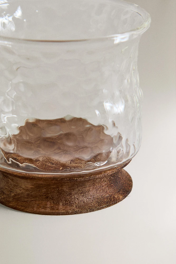 SET OF HAMMERED BOROSILICATE GLASS SHOT GLASSES (SET OF 4)