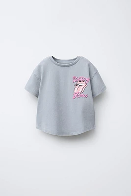 HEAVY WASHED EFFECT ROLLING STONES © T-SHIRT