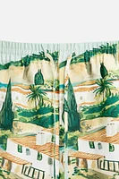 BERMUDA IMPRIMÉ PAYSAGE
