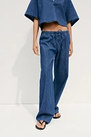 PANTALON PYJAMA DENIM TRF