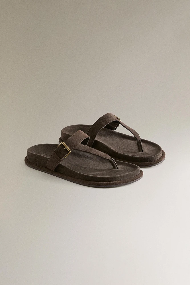 SANDALES BRIDE ASIMÉTRIQUE CUIR