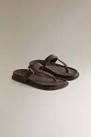 SANDALES BRIDE ASIMÉTRIQUE CUIR