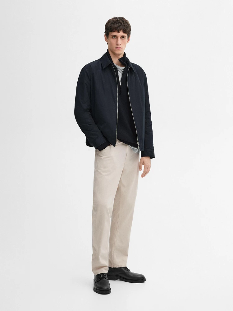 Lightweight zip-up jacket