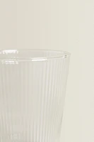 BOROSILICATE GLASS MUG WITH LINES
