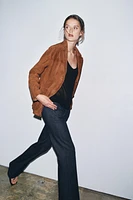 100% SUEDE OVERSIZE BLAZER ZW COLLECTION LIMITED EDITION