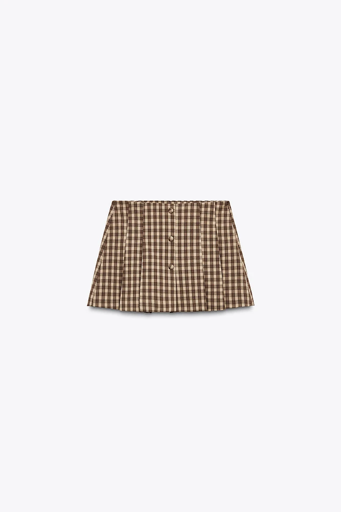 PLAID SKORT