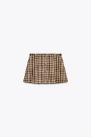 PLAID SKORT