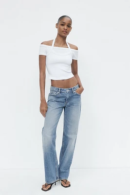 TRF LOW RISE STRAIGHT CUT JEANS