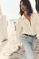 SHIRT WITH LINED BUTTONS