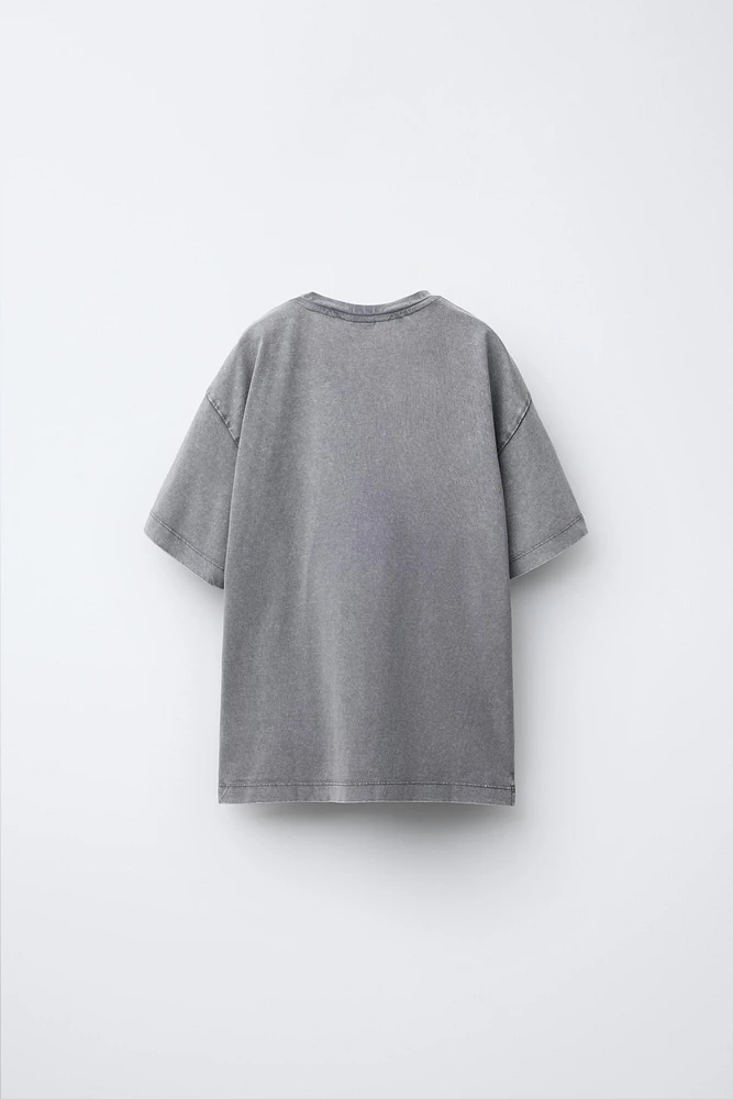 T-SHIRT EFFET DÉLAVÉ