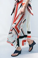 ASYMMETRIC STRIPED SKIRT ZW COLLECTION
