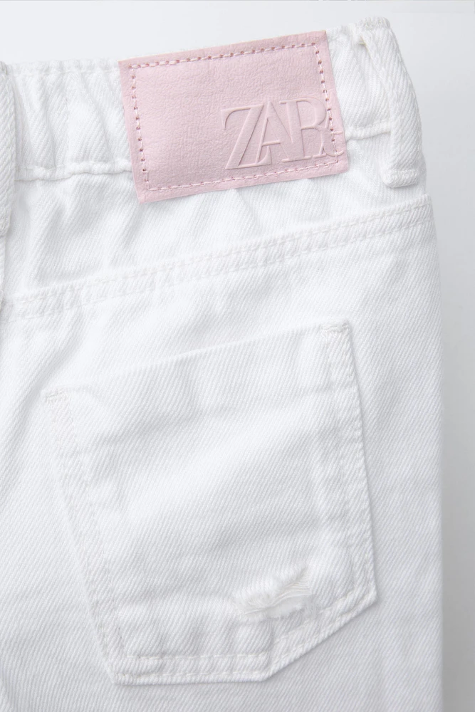 RIPPED MOM FIT JEANS