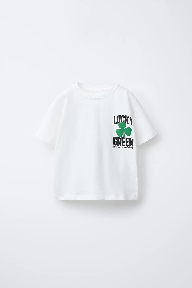 T-SHIRT WITH RAISED PRINT