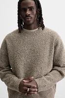 TEXTURED BOUCLÉ SWEATER