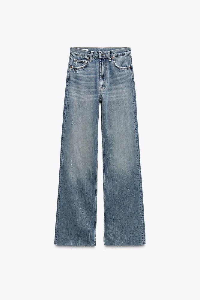 JEAN TRF WIDE LEG TAILLE HAUTE LONGUEUR COMPLÈTE