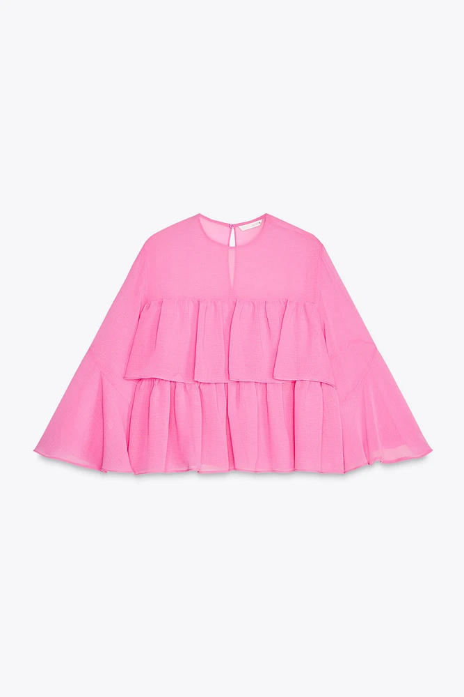 BLOUSE VOLANTS