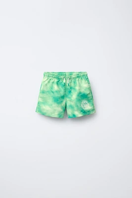6-14 YEARS/ TIE-DYE SWIM SHORTS