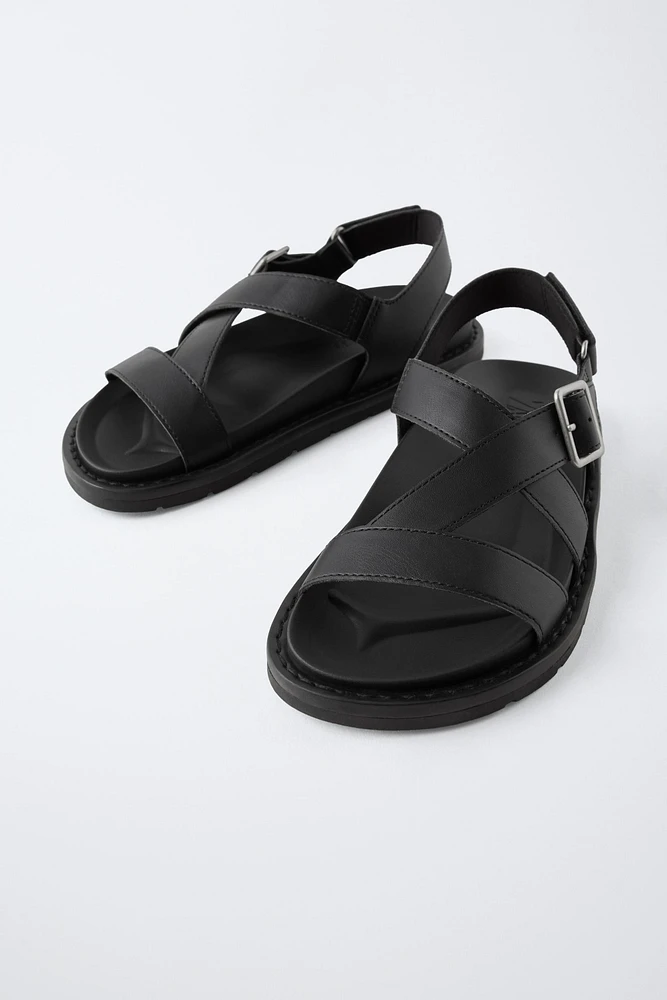 BUCKLED SANDALS