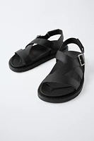 BUCKLED SANDALS