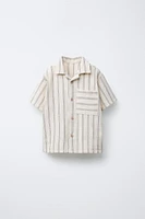 CHEMISE À RAYURES TEXTURÉE
