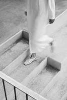 BALLERINES OUVERTES À L’ARRIÈRE CUIR TRESSÉ