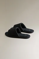 OPEN TERRYCLOTH BATHROOM SLIPPERS
