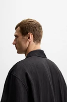 WRINKLE EFFECT FLOWY JACKET