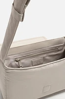 NYLON FLAP CROSSBODY BAG