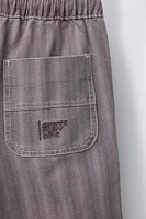 PRINTED ELASTIC WAISTBAND SHORTS