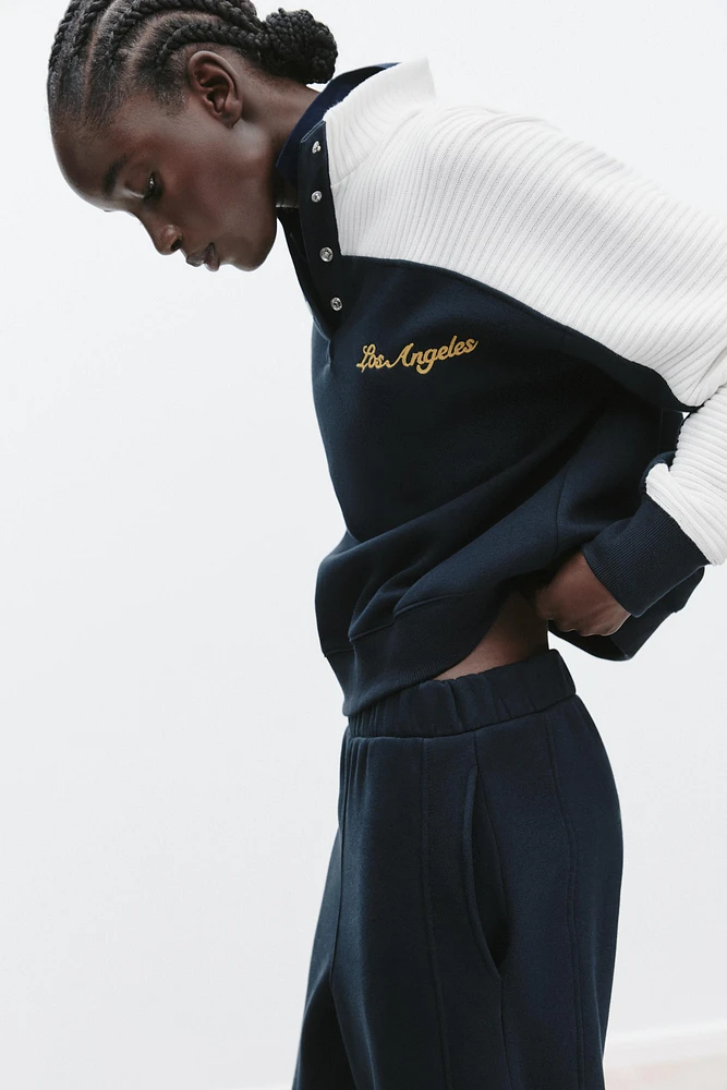 SWEATSHIRT WITH TRICOT