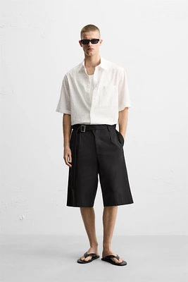 CHEMISE À BRODERIES GÉOMÉTRIQUES