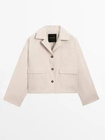 Water-repellent cape jacket