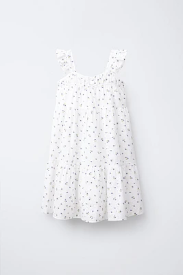 EMBROIDERED FLORAL DRESS