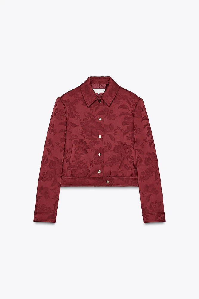 BLOUSON AVIATEUR EN JACQUARD