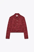 BLOUSON AVIATEUR EN JACQUARD