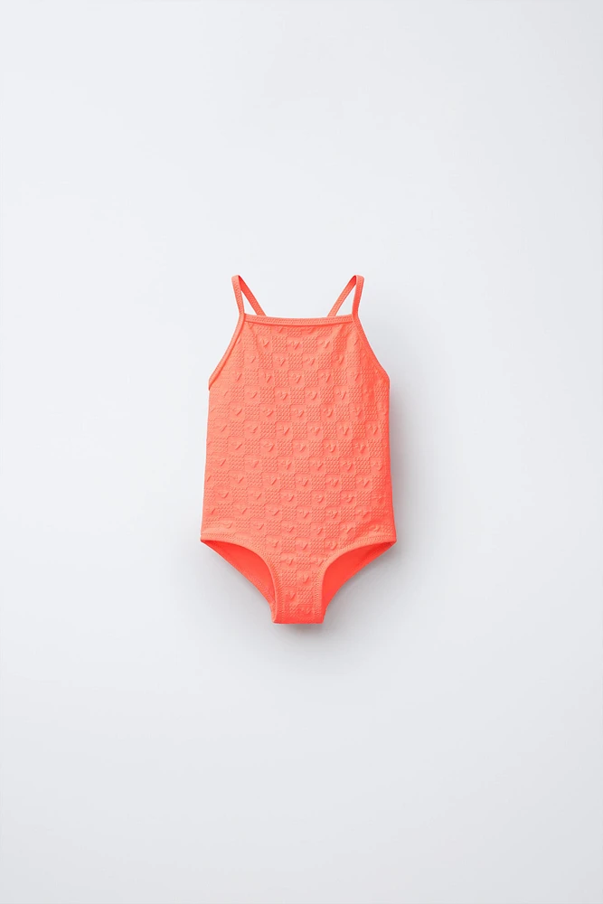 2-6 YEARS/ HEARTS SWIMSUIT