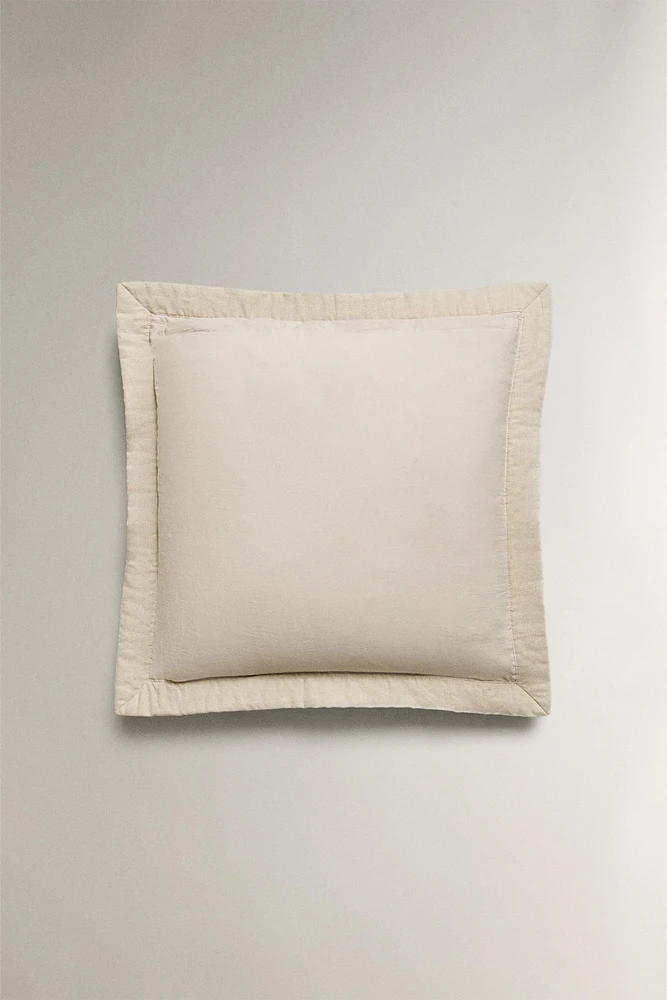 HOUSSE DE COUSSIN ÉDREDON MICROFIBRE
