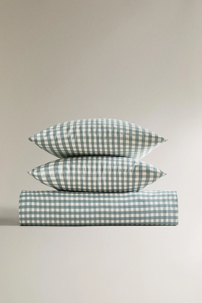HOUSSE DE COUETTE CARREAUX