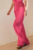 TEXTURED FLOWY PANTS