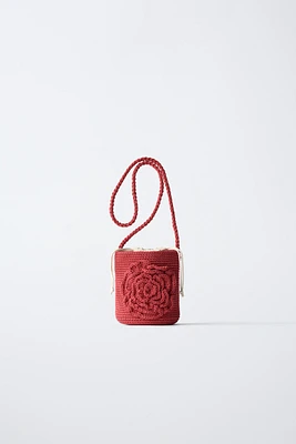 SAC BANDOULIÈRE CROCHET FLEUR