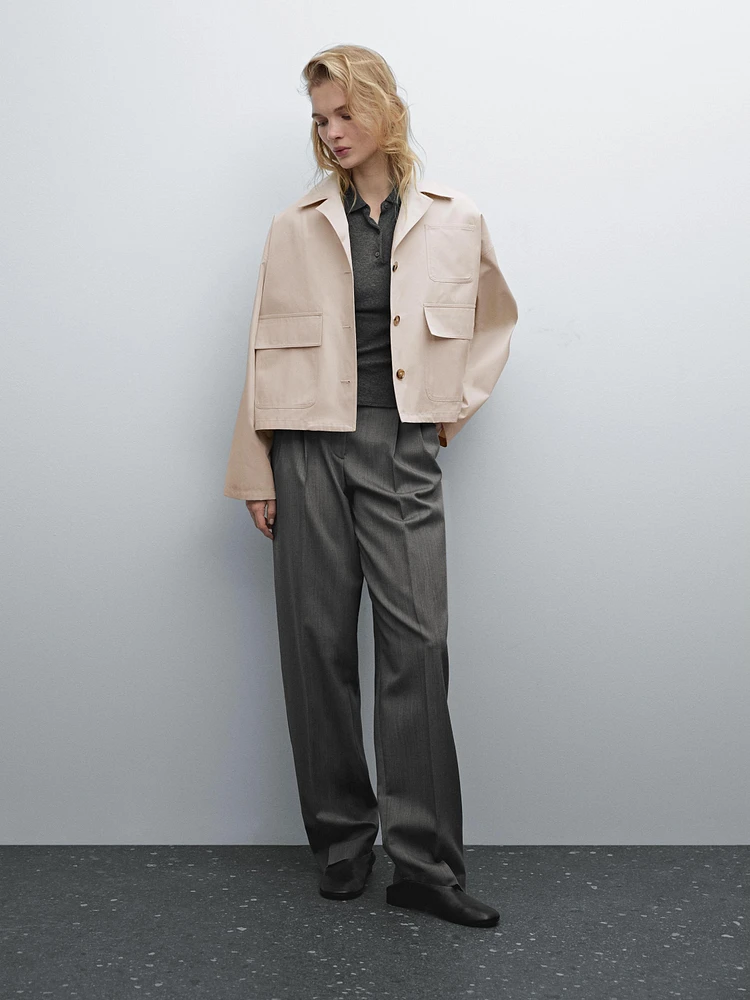 Water-repellent cape jacket