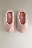 QUILTED FABRIC BALLET FLATS