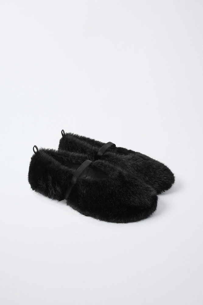 BALLERINES EFFET FOURRURE ÉDITION LIMITÉE