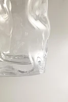 VERRE EN VERRE RECYCLABLE ONDULATIONS