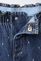 POLKA DOT PAPERBAG JEANS
